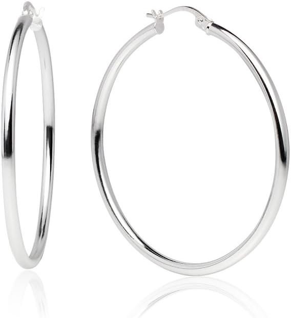 Sterling Silver Hoop Earrings for Women