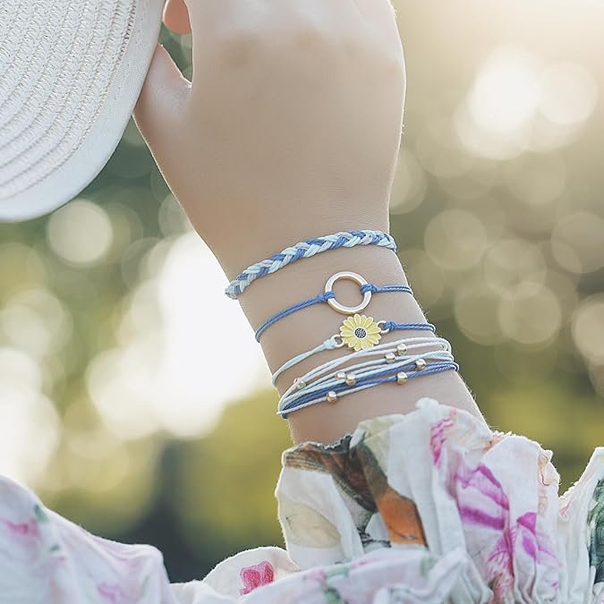 Sunflower String Bracelet